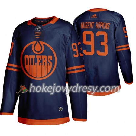 Pánské Hokejový Dres Edmonton Oilers Ryan Nugent-Hopkins 93 Adidas 2019-2020 Modrý Authentic